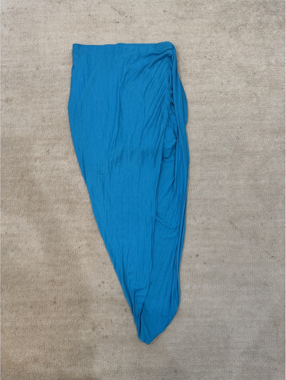 Helmut Lang Blue Midi Skirt